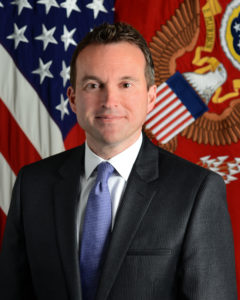 Eric K. Fanning, the 22nd Secretary of the Army, poses for his official portrait in the Army portrait studio at the Pentagon in Arlington, VA, Nov. 2 2015. (U.S. Army photo by Monica King/Released)