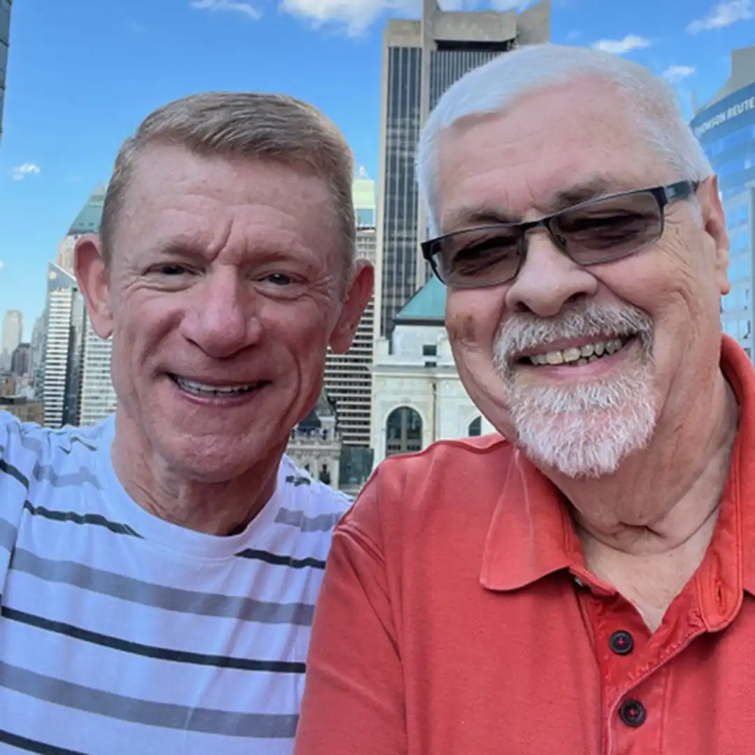 A photo of Jim & Deacon