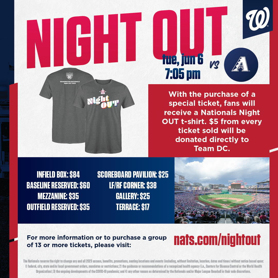 Pride Night OUT: Washington Nationals - Capital Pride Alliance