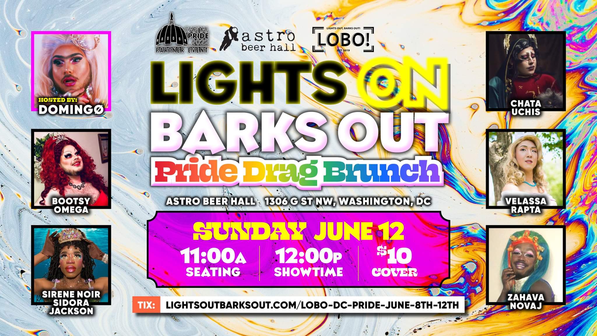 Lights On, Barks Out Pride brunch and tea dance Capital Pride Alliance